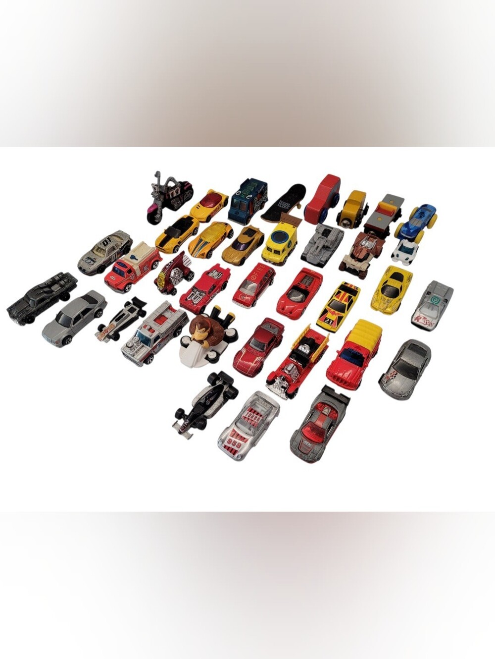(Lot Of 36) Huge Mixed Bundle Assorted Die-Cast Cars & Other Play Vehicles Toys.